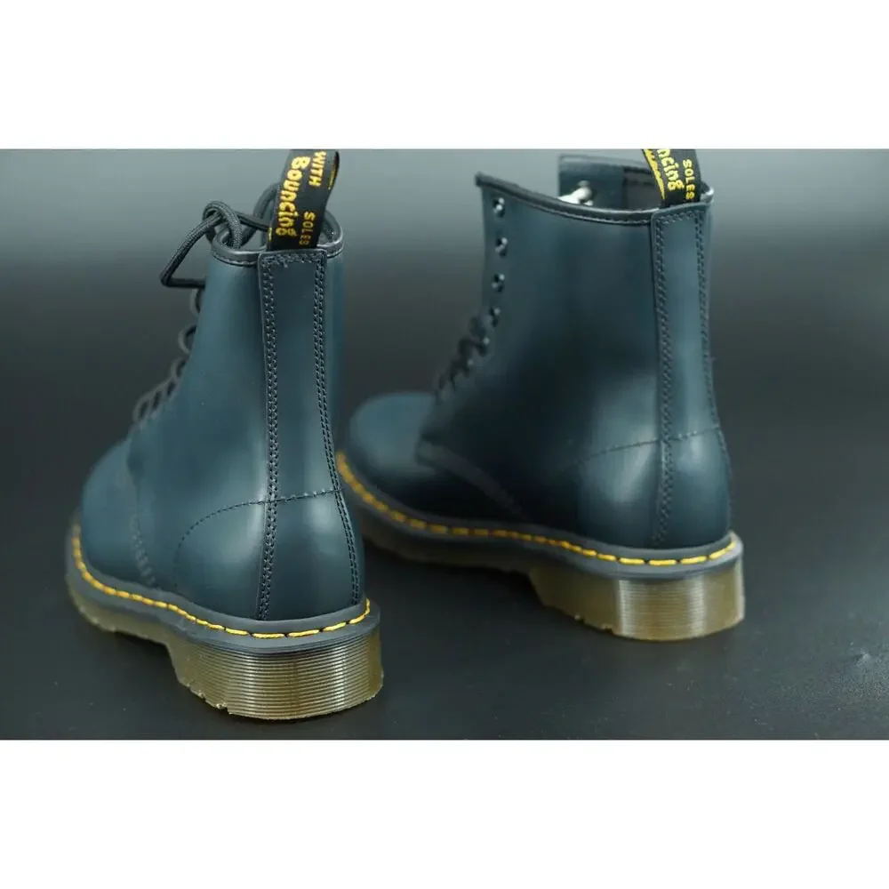 Doc Martens 1460 combat ankle boots size 5M 6W 37 EU laces Blue biker military